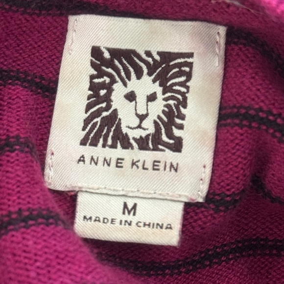 NWOT ANNE KLEIN Women's Argyle Pattern Sweater - Pink - Picture 11 of 12